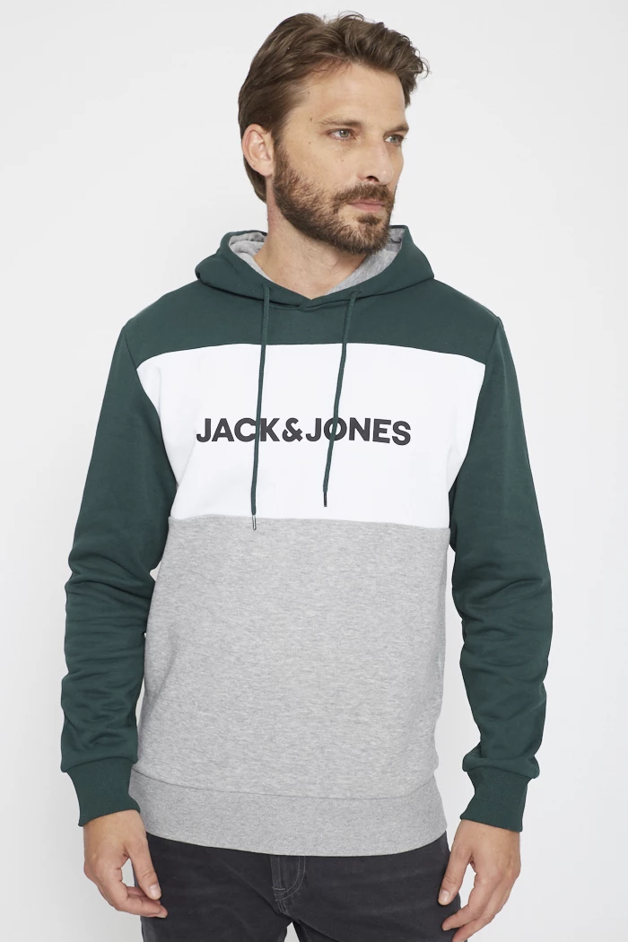 Sweat à capuche Jack & Jones pour homme, disponible en différentes  couleurs, logo poitrine à l