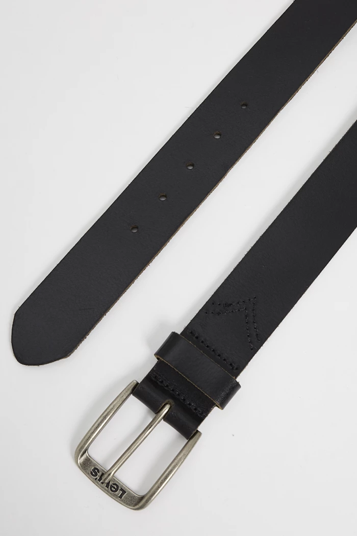 Ceinture En Cuir Levi's Vintage - Taille 58/90 Cm - Marron - Fabriquée En Italie - Occasion