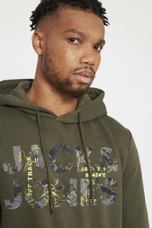 Sweat à capuche kaki