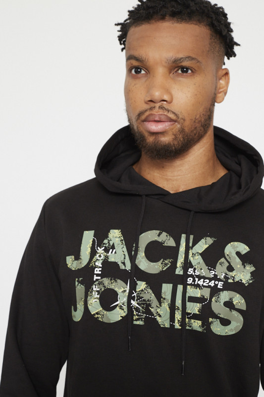 Sweat noir pour homme Jack & Jones
