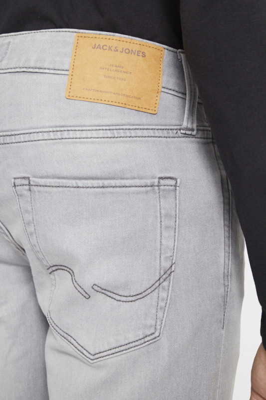 jeans jack&jones gris clair en coton