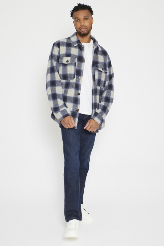 Jeans droit délavé pour homme