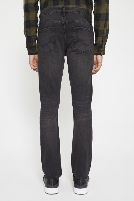 jeans black denim coupe slim