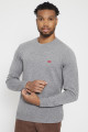 Pull en laine gris