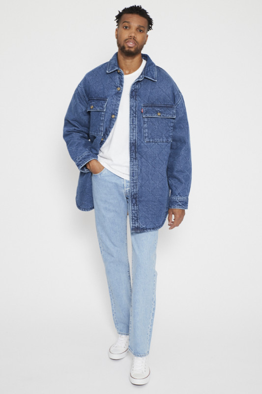 jeans levis couleur indigo coupe droite