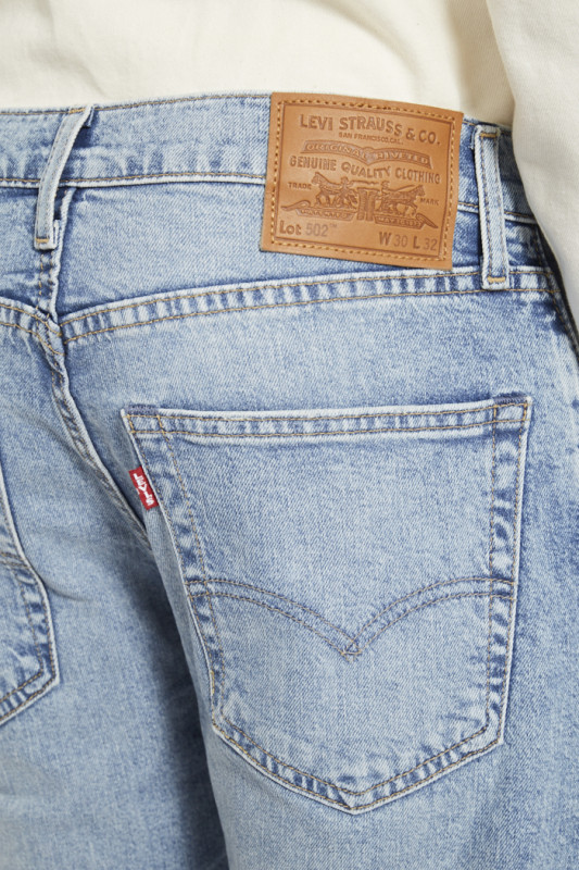 jeans coupe droite levi's bleu délavé pour homme