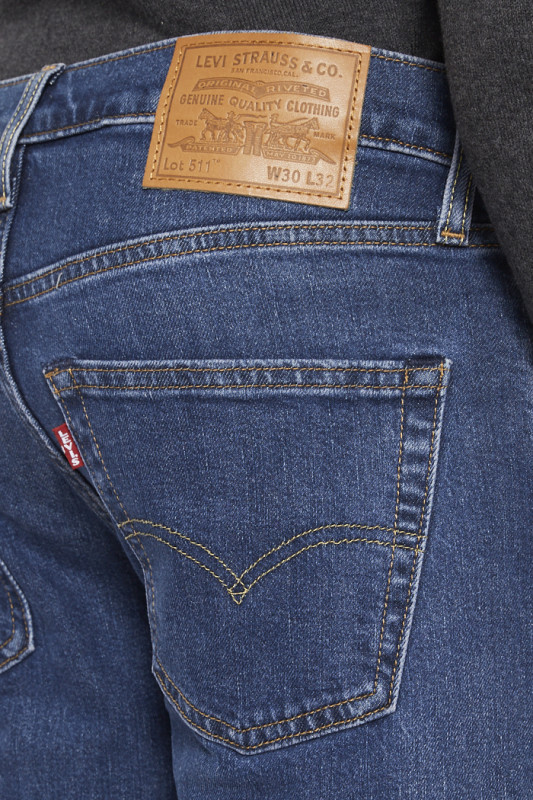 jeans levi's coupe slim bleu denim