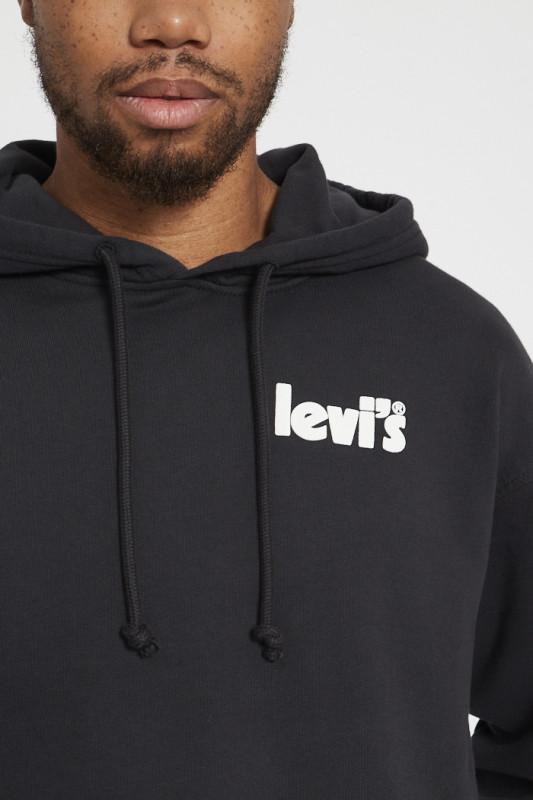 Sweat noir 100% coton