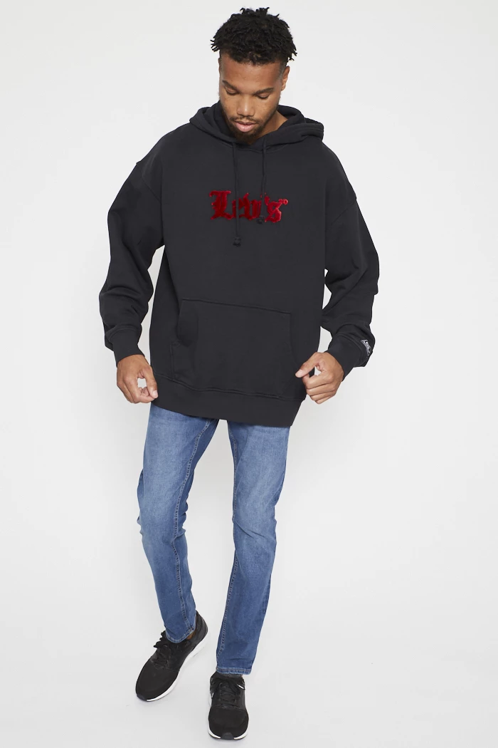 Sweat Homme LEVI'S Noir - Taille M - Coton - Occasion état Très Bon