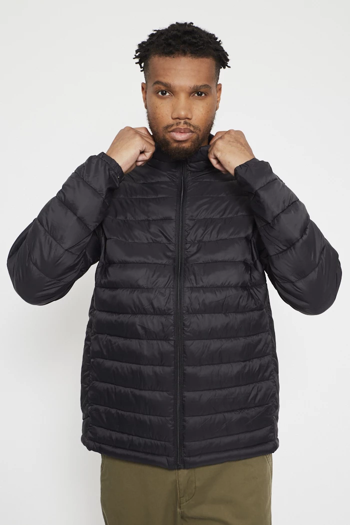 Doudoune Jack & Jones West Light Pour Homme - Noir, 100% Polyester, Neuf Avec étiquettes, Toutes Tailles