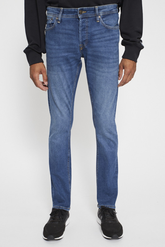 jeans coupe ajustée Jack & jones coton mélangé