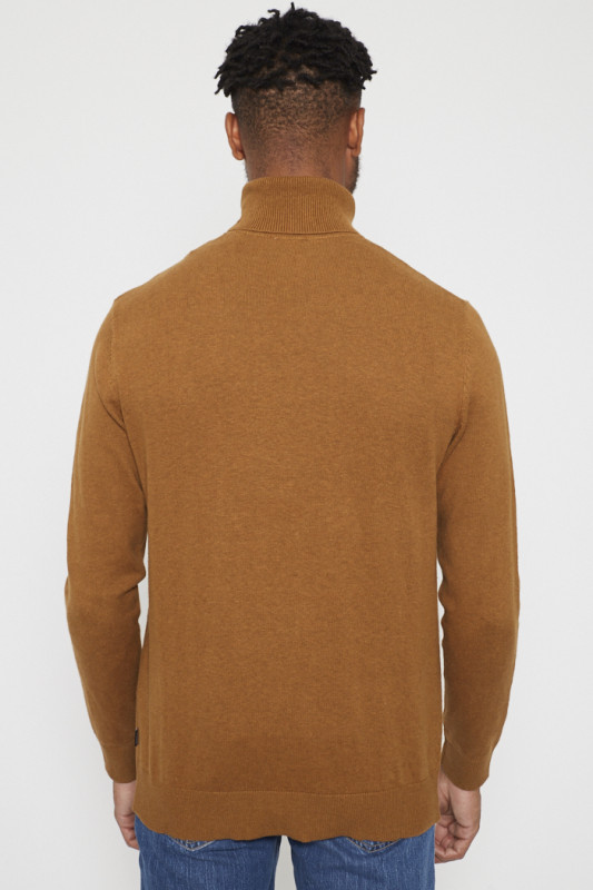 Pull camel manches longues
