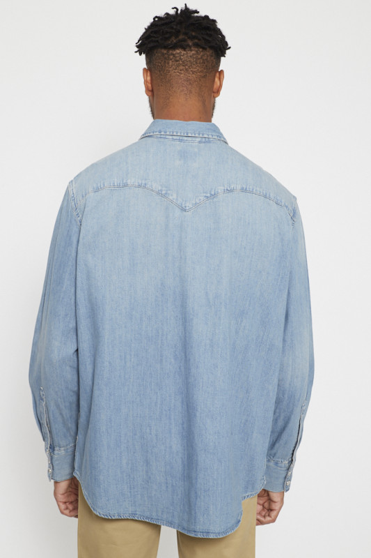 Chemise délavée pour homme