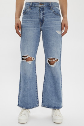 jeans baggy coupe droite pour femme levi's