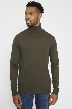 Pull col roulé pour homme
