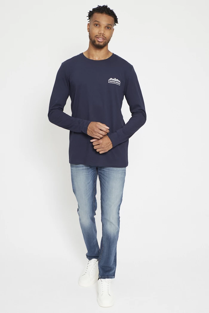 Bomber Jack & Jones avec manches longues et col bomber gris