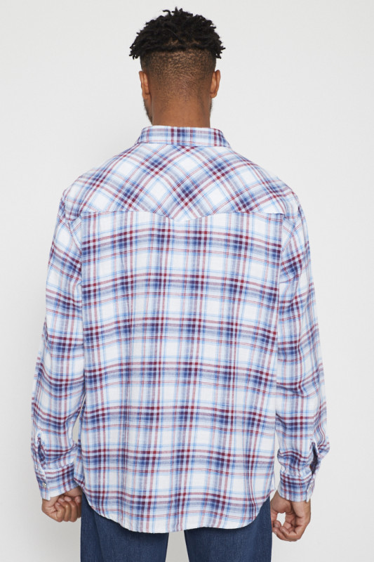 Chemise à carreaux 100% coton