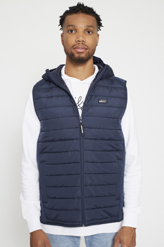 Doudoune sans manches bleu marine homme