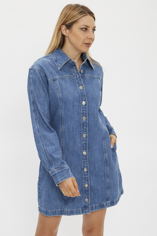 Robe en denim femme