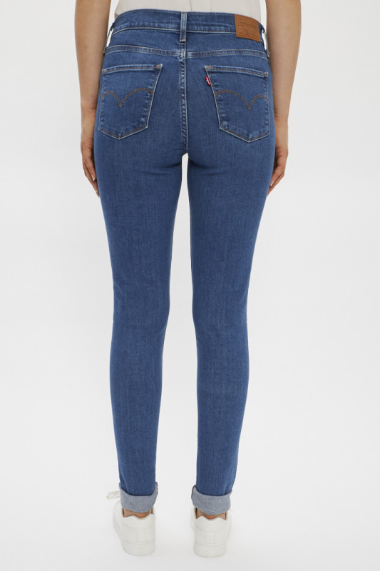 jeans skinny femme marque levi's  couleur bleu denim