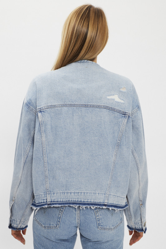 Veste en jean 90s customized