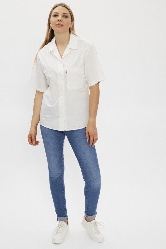 Levi's chemise blanche manches courtes
