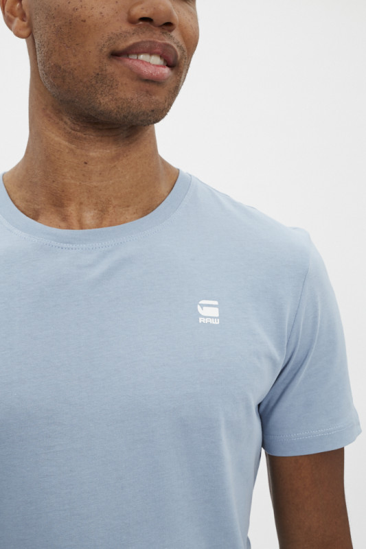 T-shirt col rond avec logo floqué G-star