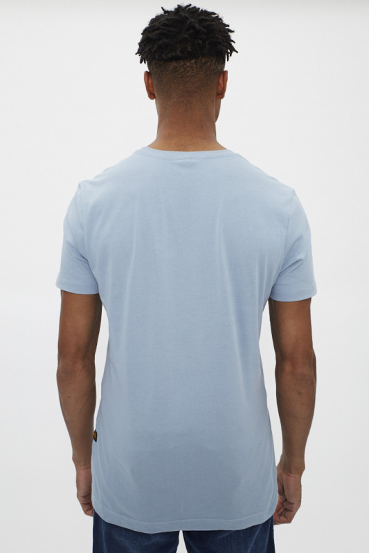 T-shirt en coton bleu ciel homme