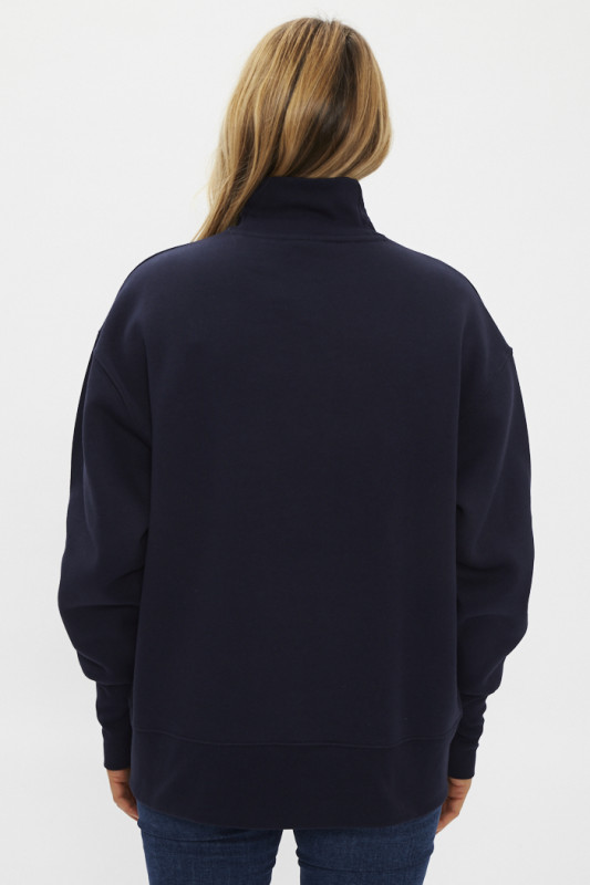 sweat col roulé avec imprimé levi's sur le devant col roulé