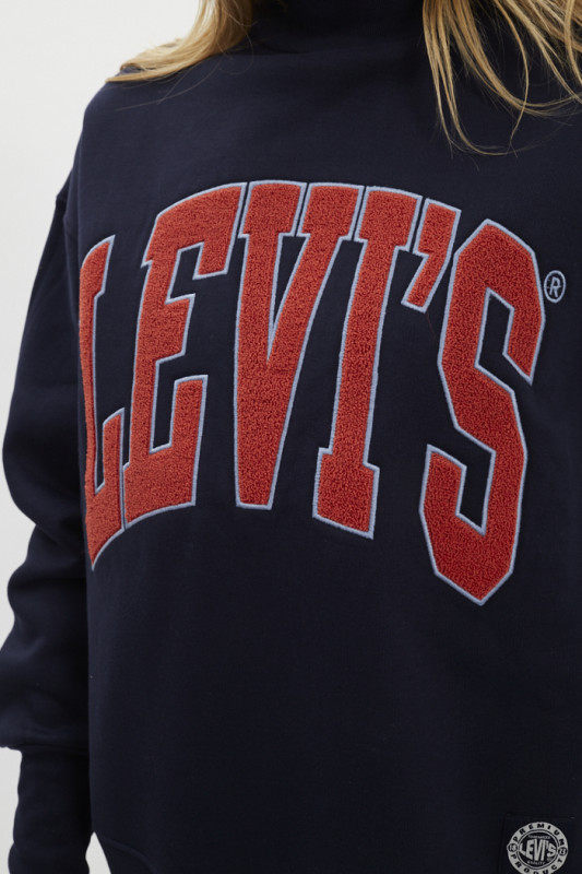 sweat levi's pour femme en coton mélangé col roulé