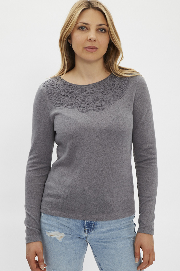 Pull Gris Femme JDY Prime Life | Espace des marques