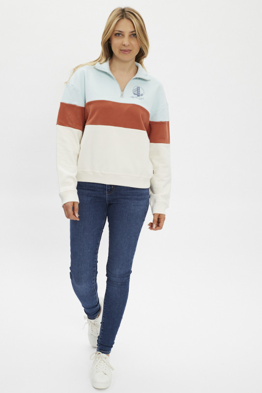 sweat en coton mélangé multicolore pour femme levi's