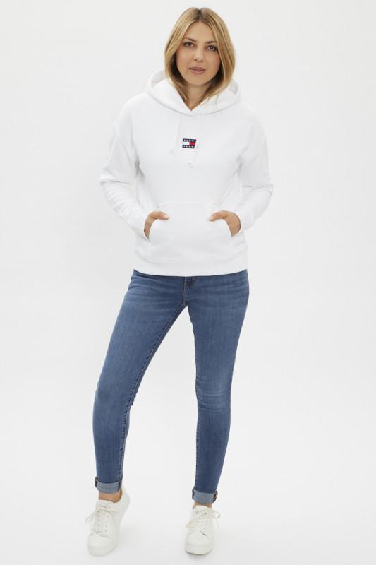 sweat en coton avec capuche pour femme tommy