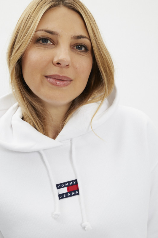 sweat en coton avec capuche et poche kangourou pour femme Tommy Jeans