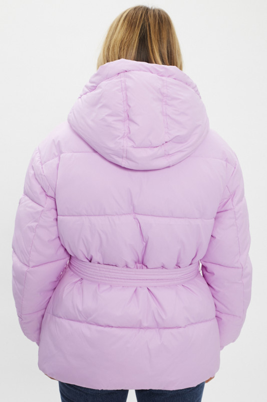 doudoune rose matelassée pour femme marque tommy hilfiger