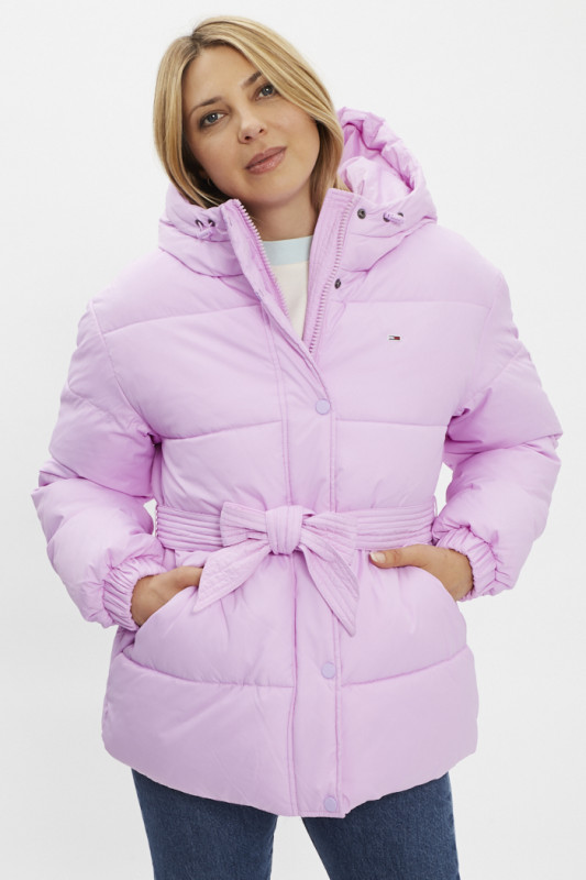 veste matelassée rose pour femme tommy hilfiger
