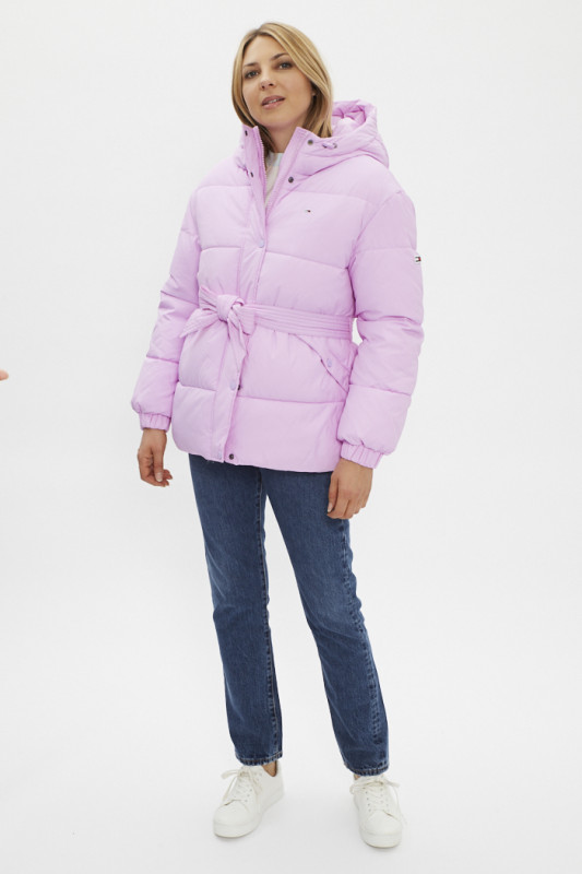 doudoune rose tommy hilfiger pour femme