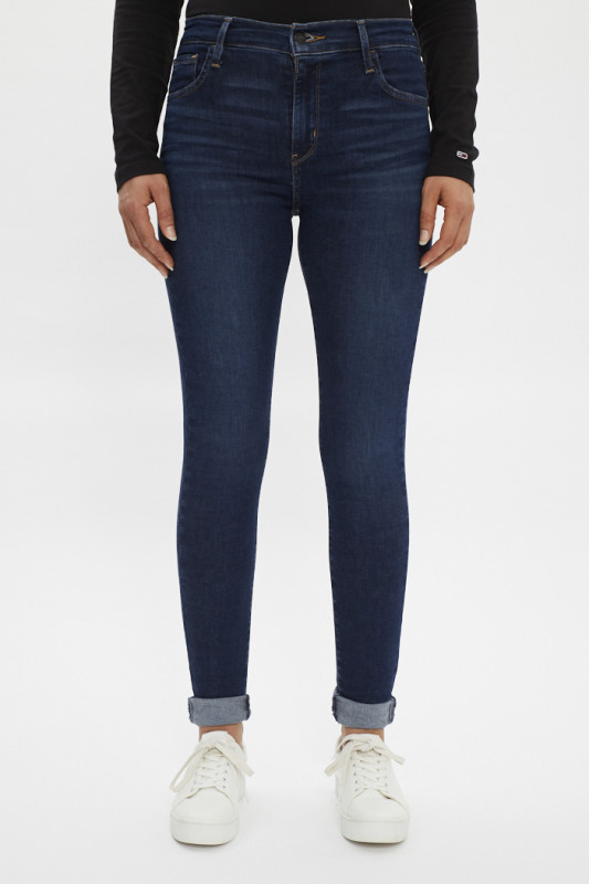 jeans dark blue femme levi's