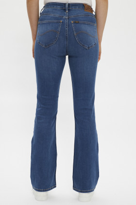 jeans bootcut femme bleu denim Lee