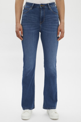 jeans bleu forme bootcut pour femme Lee
