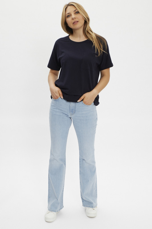 jeans 726 délavé pour femme Levi's en coton mélangé