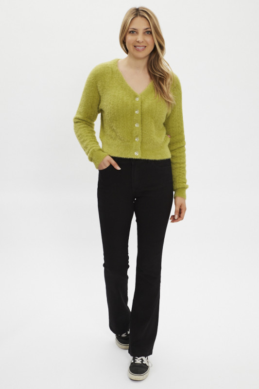 jeans noir modèle bootcut pour femme