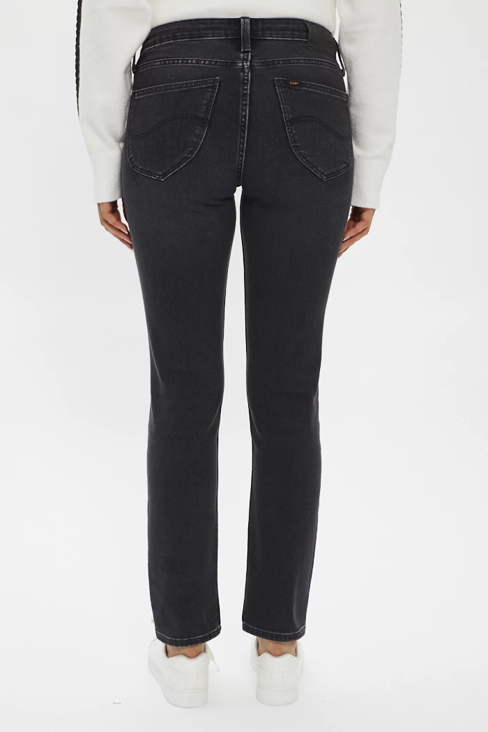 Jeans Elly noir coupe slim pour femme Lee Destock Jeans