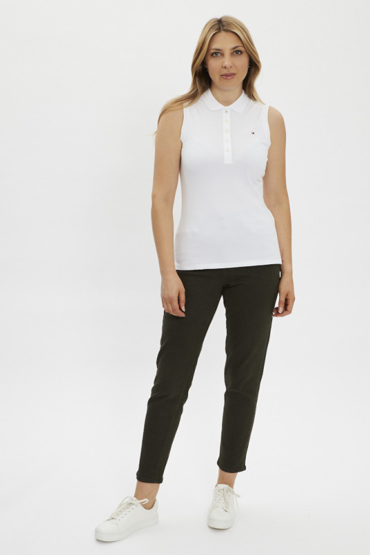 jeans coupe droite en coton et élasthanne