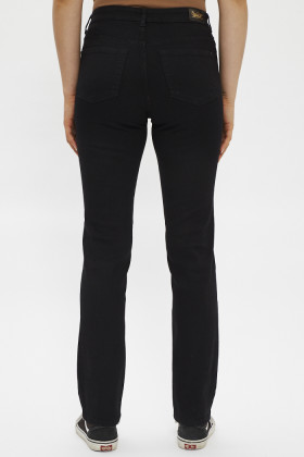 jeans noir mid slim pour femme Only
