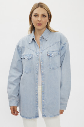 chemise en jean effet délavé pour femme levi's