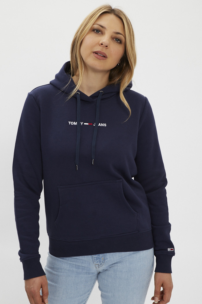 Sweat capuche bleu Homme TOMMY HILFIGER à prix dégriffé ! | - Degriffstock