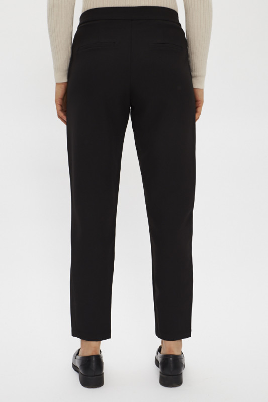 Pantalon Chino classique noir pour femme