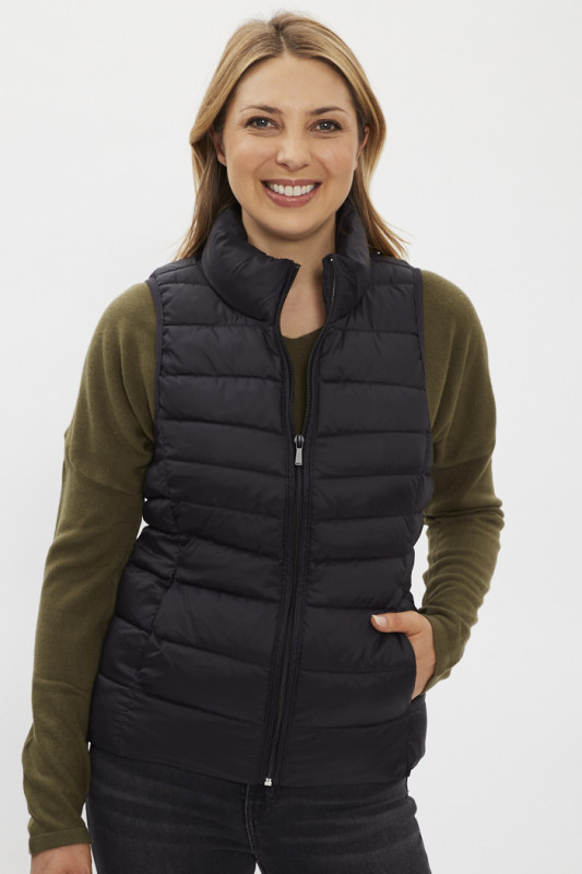 Doudoune sans manches noire femme marque Only