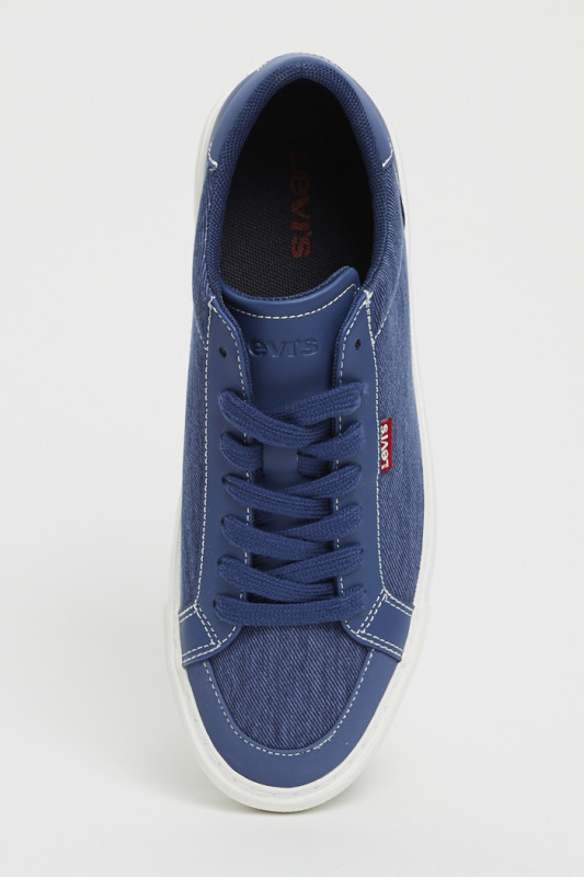 Sneakers Woodward bleu jean semelle caoutchouc pour homme